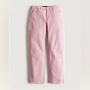 Low-Rise Pink Dad Jeans